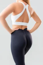 Damskie legginsy fitness GYM-LADY YUNE black - wysoka jakość - tył