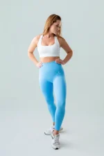 Damskie legginsy fitness GYM-LADY YUNE blue - wysoka jakość 2