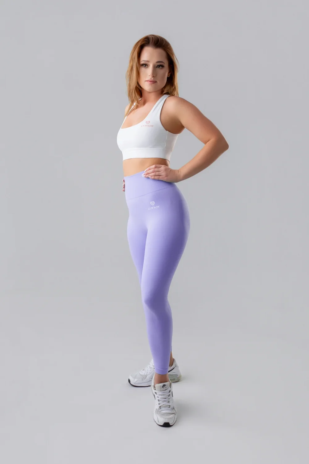 Legginsy sportowe damskie GYM-LADY kolekcja PULSE kolor purple - odzież fitness dla kobiet 3