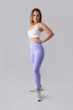 Legginsy sportowe damskie GYM-LADY kolekcja PULSE kolor purple - odzież fitness dla kobiet 3