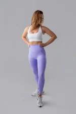 Legginsy sportowe damskie GYM-LADY kolekcja PULSE kolor purple - odzież fitness dla kobiet 2
