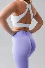 Legginsy sportowe damskie GYM-LADY kolekcja PULSE kolor purple - odzież fitness dla kobiet
