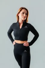 Legginsy sportowe damskie GYM-LADY kolekcja SKINSS kolor black - odzież fitness dla kobiet